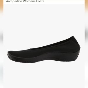The easy walk Arcopedico Lolita ballet Shoe Black EU Size 39 New!